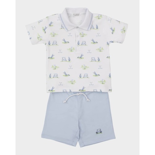 Boy's Fairway Foursome Shorts Set, Size 6M-24M