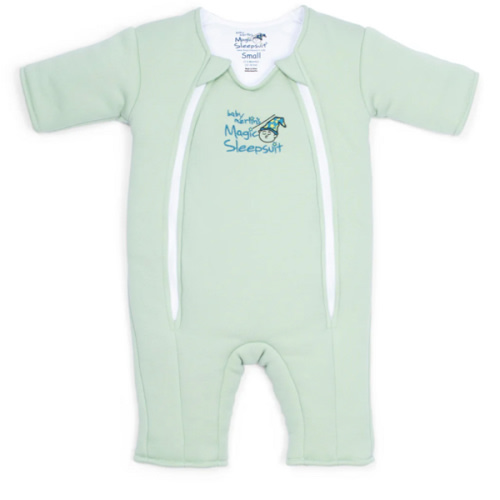 Sage Green Baby Merlin’s Magic Sleepsuit – 100% Cotton Sleep Solution