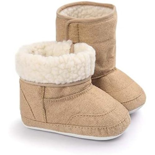 LIVEBOX Prewalker Toddler Boots Premium Soft Anti-Slip Sole Warm Winter Boots for Infant Baby Girls