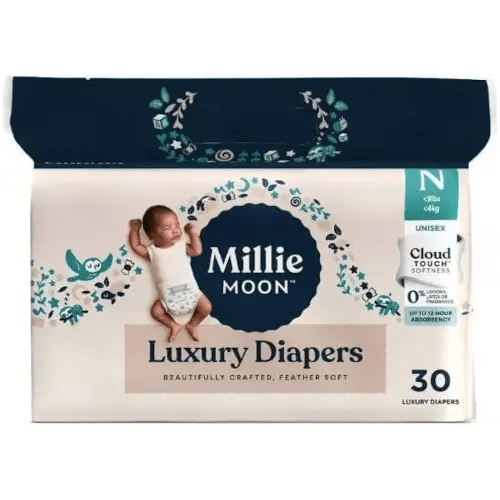 Millie Moon Luxury Disposable Diapers - (Size N and 30 Count)