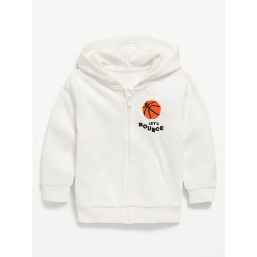 Favorite Fleece Oversized Embroidered Zip Hoodie for Toddler Boys | Old Navy