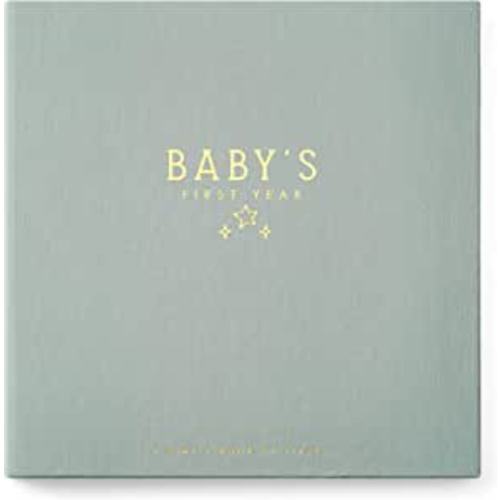Lucy Darling Baby Memory Book – Celestial Skies | Luxury Baby First Year Book & Photo Album | Gender Neutral Keepsake Journal for Milestones, Memories & Photos | Thoughtful Pregnancy Gift