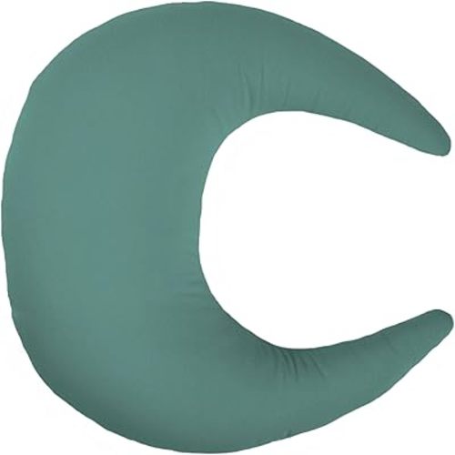 snuggle me Organic Nursing Pillow | Bottle & Breastfeeding Pillow with Organic Cotton Cover & Fiberfill, Machine Washable Feeding Pillow, Newborn Essentials Must Haves (Moss)