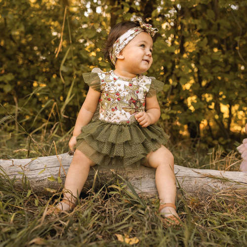 Strawberry Fairy Tulle Bodysuit Dress