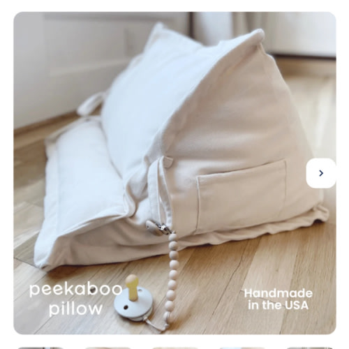Peekaboo Pillow™ Official Site - Organic Infant Lap Pillow