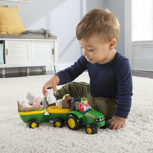 John Deere Preschool Animal Sounds Hayride | Fat Brain Toys