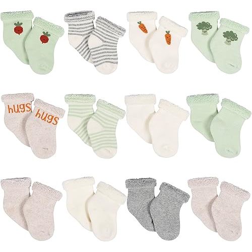 Gerber Baby 12-pair Sock Bundle