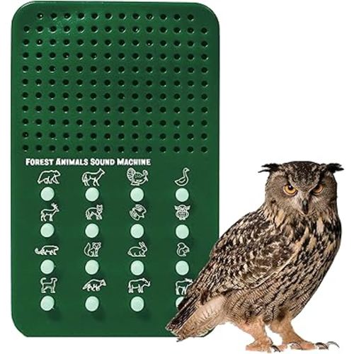 Forest Animal Caller with 16 Different Calls, Hoots, Hollers, Quacks, Noises - Portable Electronic Hunting Toy Sound Maker for Kids - Game Sound Effects Board, Noisemaker Turkey, Elk, Duck Noise Gift