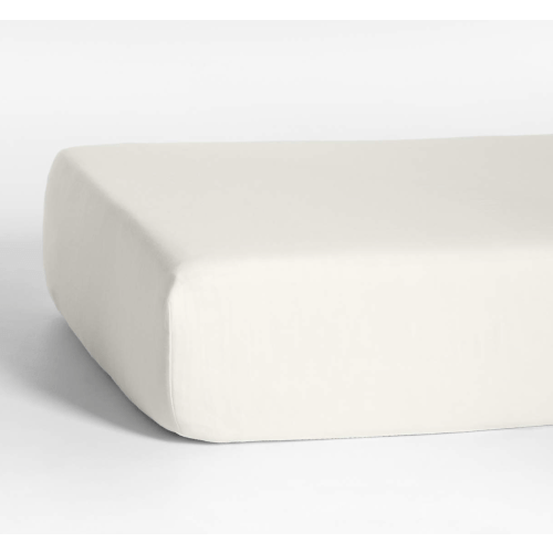 Supersoft Pampas Ivory Organic Cotton Gauze Baby Crib Fitted Sheet