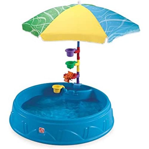 Step2 Play & Shade Pool for Toddlers | Plastic Kids Outdoor Pool, Multicolor