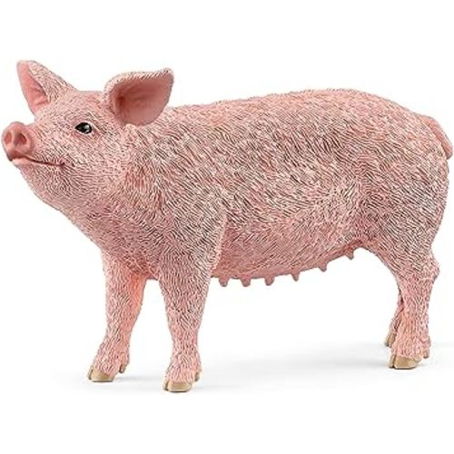 Schleich Farm World, Realistic Farm Animal Toys for Kids Ages 3 and Above, Pig Toy Figurine , 2.3 inch
