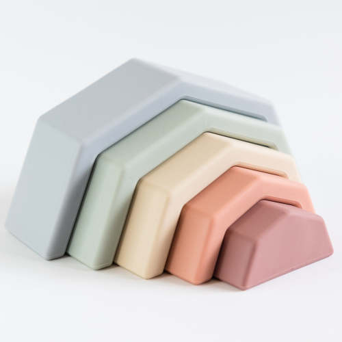 Silicone Rainbow Stacking Toy | Babeehive Goods