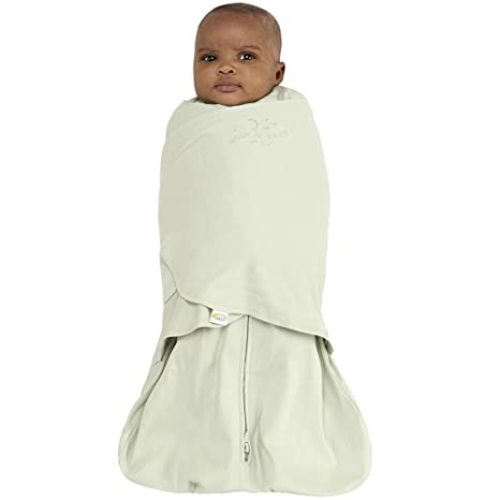 HALO 100% Cotton Sleepsack Swaddle, 3-Way Adjustable Wearable Blanket, TOG 1.5, Sage