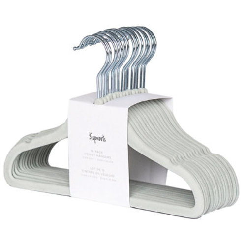 3 Sprouts 3 Sprouts - Baby Hangers in Cream - 15 pack & Closet Divider Set - Neutral Solid | Wayfair