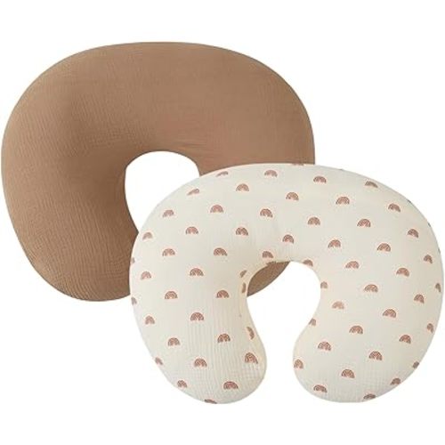 Tizuqe 2pcs/Set Removable Baby Feeding Pillow Case Newborns Breastfeeding Cushion Covers Detachable Sleeve for Boys Girls