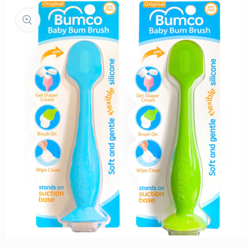 Bumco 2-Pack Full-Size Baby Bum Brush Bundle (Blue/Green)