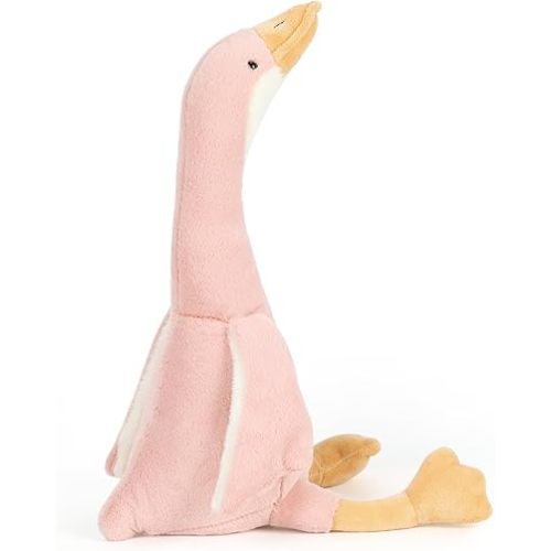 Goose Stuffed Animal - Swan Plush Toys, Soft Smooth Goose Plush Toys, Stuffed Goose Plushies Doll Hugging Pillow Gifts for Kids Birthday Decor(Pink-19.7INCH)