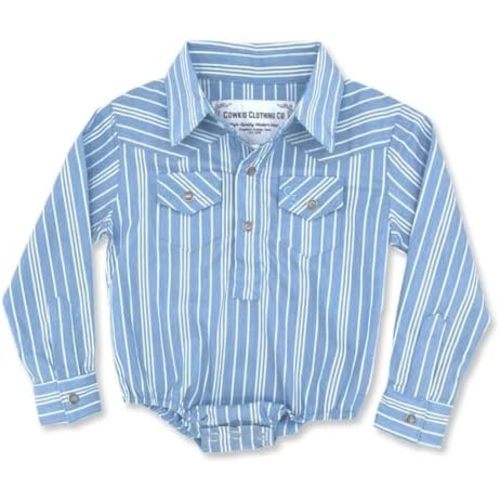 Cowkid Clothing Company - Long Sleeve Pearl Snap Onesie