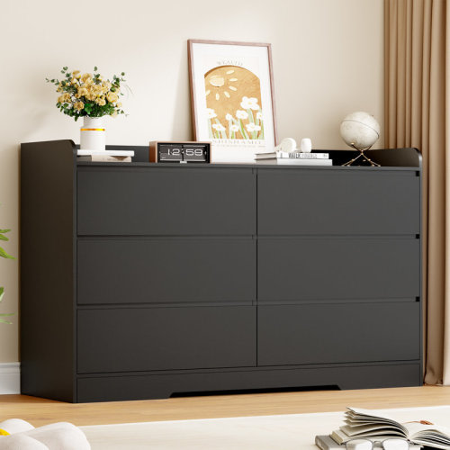 Ebern Designs Adriel 6 Drawer 47.2" W Double Dresser For Bedroom | Wayfair