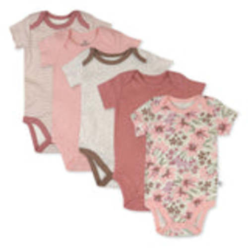 5-Pack Organic Cotton Short Sleeve Bodysuits | Honest Baby Clothing