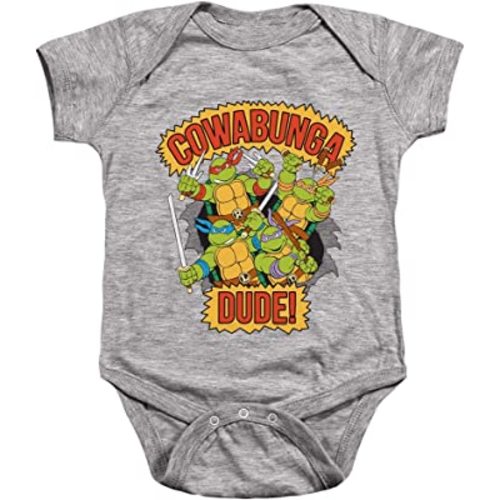 TMNT Teenage Mutant Ninja Turtles Cowabunga Dude Infant Baby Boys Onesie Snapsuit