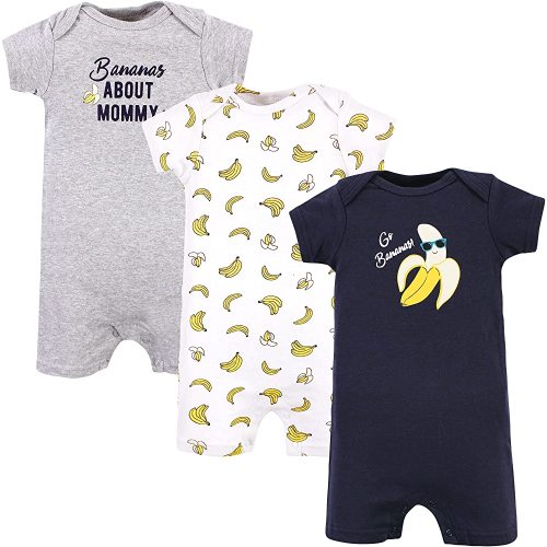 Hudson Baby Unisex Cotton Rompers