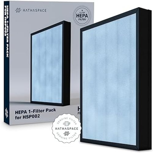 Amazon.com: HATHASPACE Air Purifier Hepa Filter Replacement - Certified Filters for HSP002 Smart Purifiers - Easy to Install, Improved Air Quality - H13 True HEPA, 1 Set : Home & Kitchen