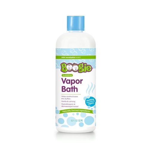 Boogie Kids Botanical Bubble Bath, Soothing Vapor, Made with Plant and Oat Extracts, Natural Essential Oils, Mint Eucalyptus, 18 oz (Pack of 1)