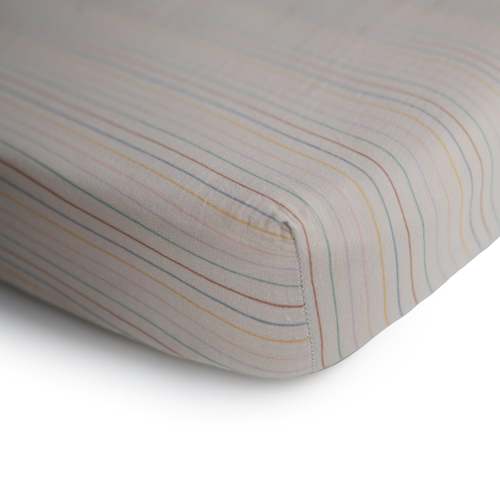 Mushie Muslin Crib Sheet