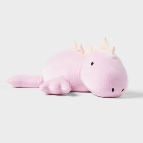 Dinosaur Weighted Plush Kids' Throw Pillow Purple - Pillowfort™
