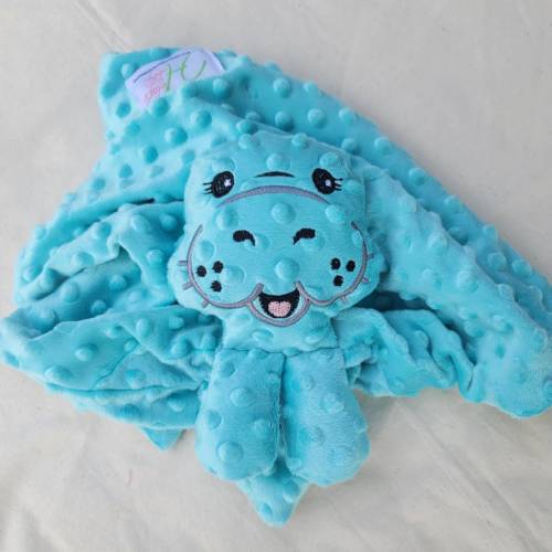 Manatee Lovie ~ Custom Animal Lovie ~ Personalized Security Blanket ~ Personalized Baby Gift ~ Embroidered Lovie ~ Lovey ~ Woobie ~ Minky