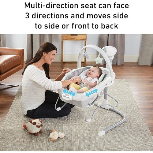 Graco Soothe 'n Sway LX Baby Swing with Portable Bouncer