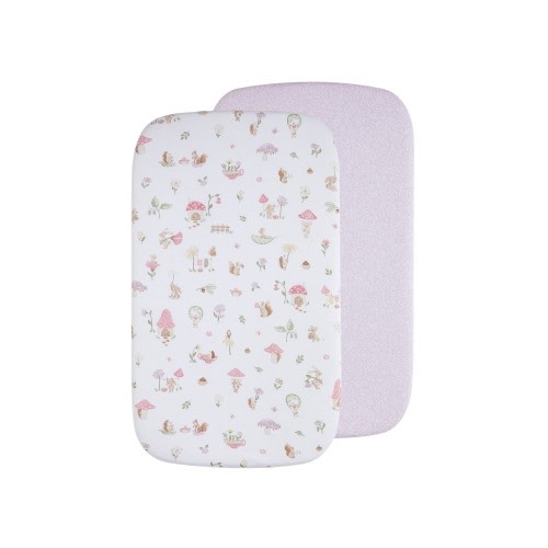 Living Textiles Bassinet Fitted Sheet Whimsical Wonderland