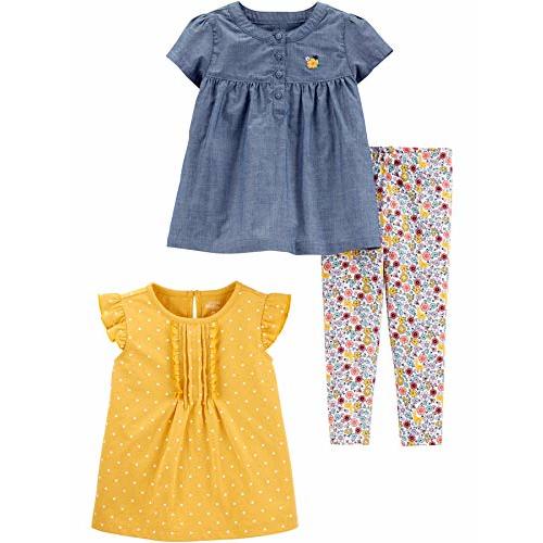 Simple Joys by Carter's baby-girls 3-piece Playwear Set