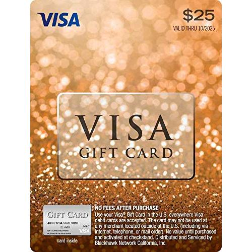 $25 Visa Gift Card (plus $3.95 Purchase Fee)