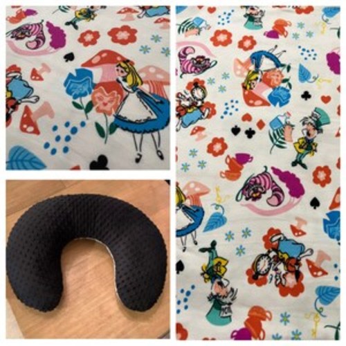 Handmade Nursing Pillow Cover Alice in Wonderland Disney Minky FREE SHIPPING Baby Gift