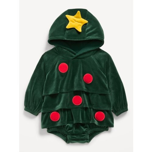 Unisex "Holiday Tree" Costume Hooded One-Piece Romper for Baby | Old Navy