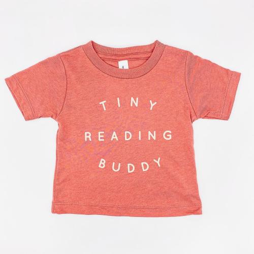 Shirt - Tiny Reading Buddy Mauve by Fabled Bookshop and Cafe | Fabled Bookshop & Cafe