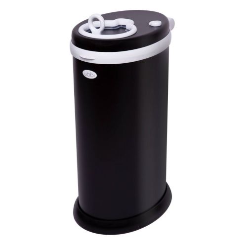 Ubbi Steel Diaper Pail, Color: Matte Black