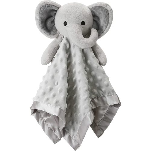 Pro Goleem Elephant Loveys for Babies Soft Security Blanket Infant Snuggle Toy Stuffed Animal Blanket Baby Registry Search Baby Boy Gifts for Infant and Toddler Gray 16 Inch