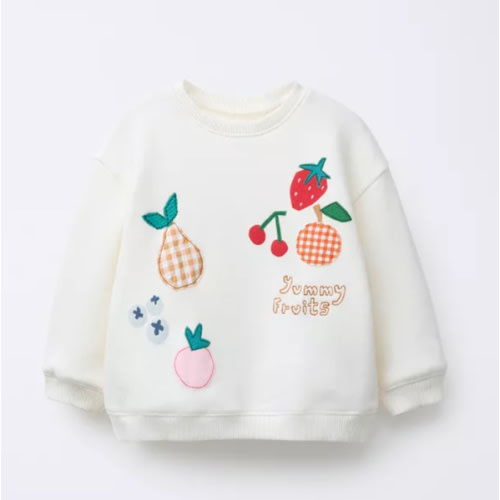 FRUIT PATCH SWEATSHIRT - Oyster-white | ZARA United States