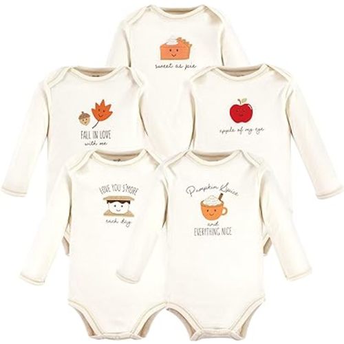 Touched by Nature baby-girls Organic Cotton Long-sleeve Bodysuits, Size: 3-6 months