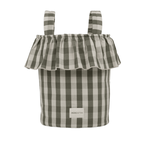 Basket Vichy - Bottle + Sand · Minicoton