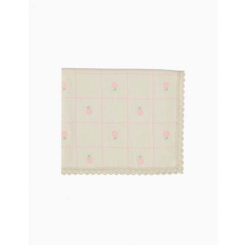Rosie Jacquard Blanket in Mauve Pink Jacquard
