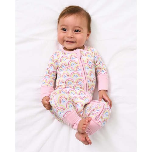 Pastel Rainbows Zippy - Little Sleepies