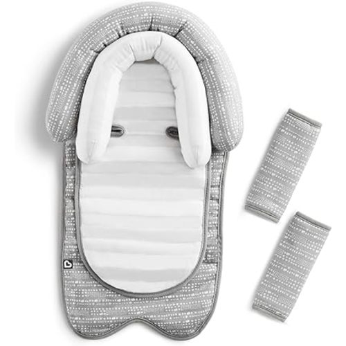 Munchkin XtraGuard Head Support & Strap Cover for Baby Car Seats with Silver-Ion Technology, Dots