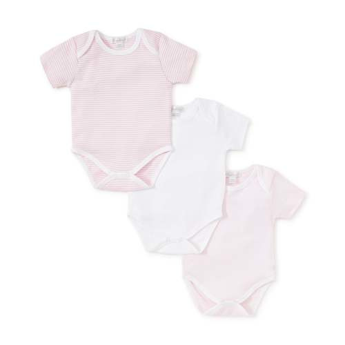 Simple Stripes Pink 3 Pack Bodysuit Set