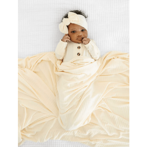 Quinn Ribbed Newborn Headband Bundle (Gown)