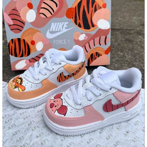 Custom tiger and pig toddler/ kids air force