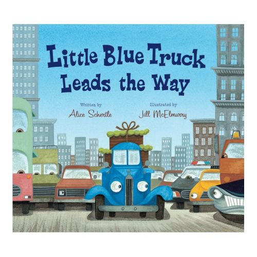 Little Blue Truck Leads the Way Padded Board Book - by Alice Schertle